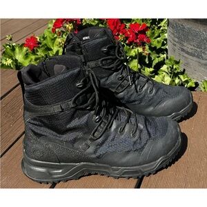 ORIGINAL SWAT Boots Men's 10.5W Alpha Fury 8in Safety Toe Black Side-Zip 178401